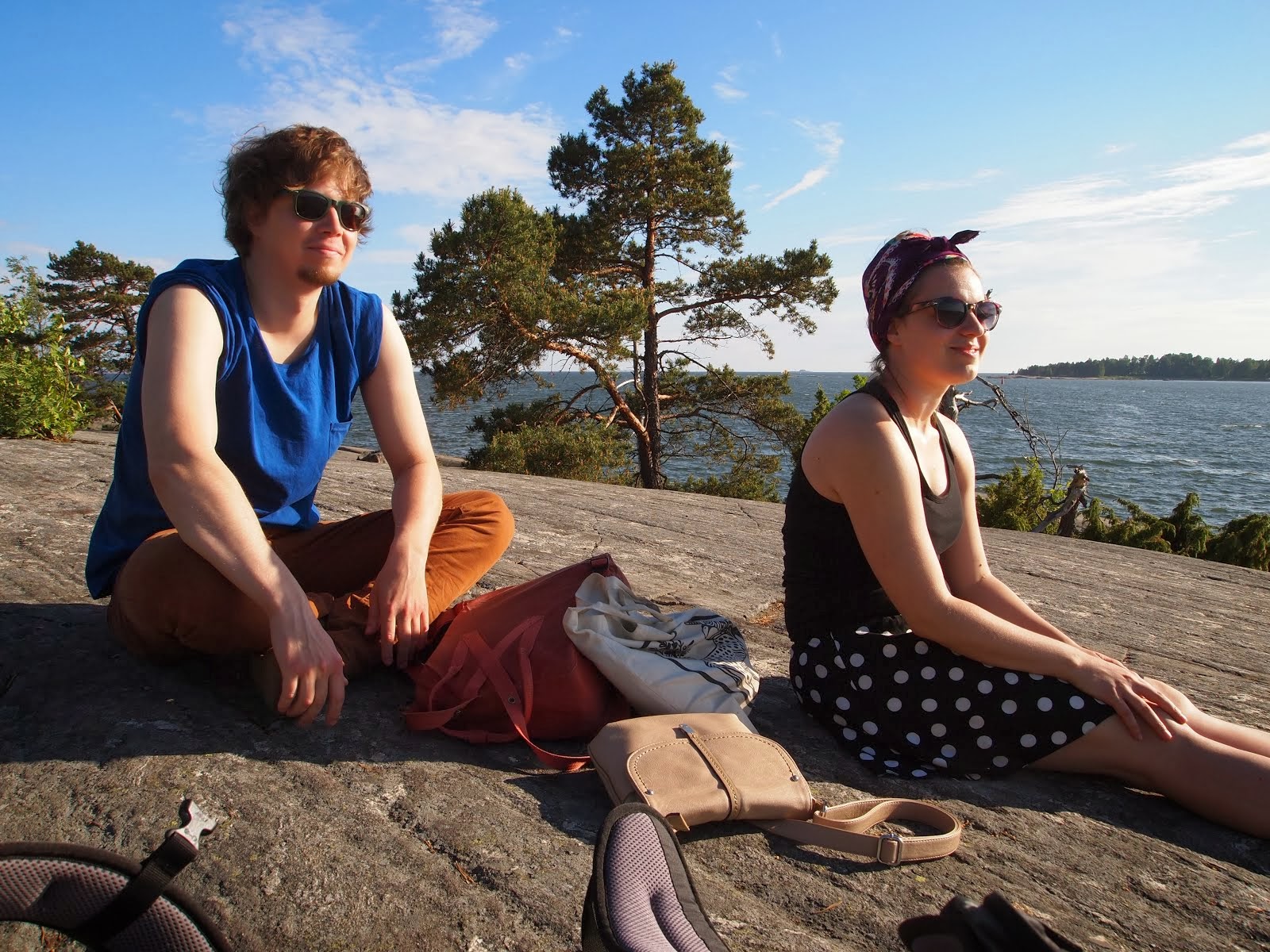 To jsem já a Simo v létě v Helsinkách. Léto by tu mělo být rozhodně delší!