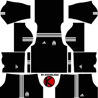 Olympique de Marseille Kits 2017/2018 - Dream League Soccer