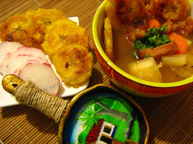 Cocina Costarricense: sopa de patacones
