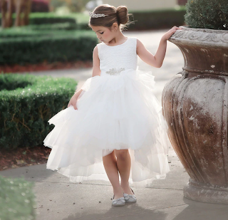 WHITE VELADORA GOWN & BELT SET - Trish Scully