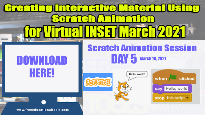 How to Create Account in Scratch Animation Day 5 Afternoon Session Virtual INSET March 19, 2021