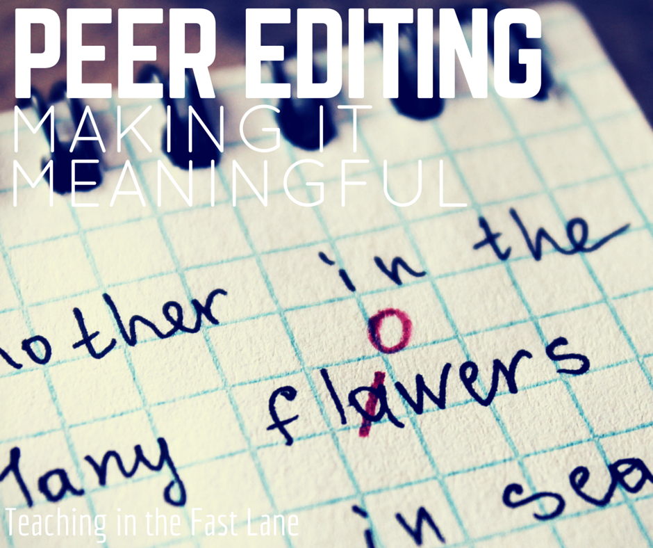 Making Peer Editing Meaningful