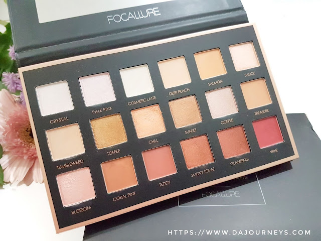 Review FOCALLURE We Care Your Favors #02 Neutrals Eyeshadow Palette