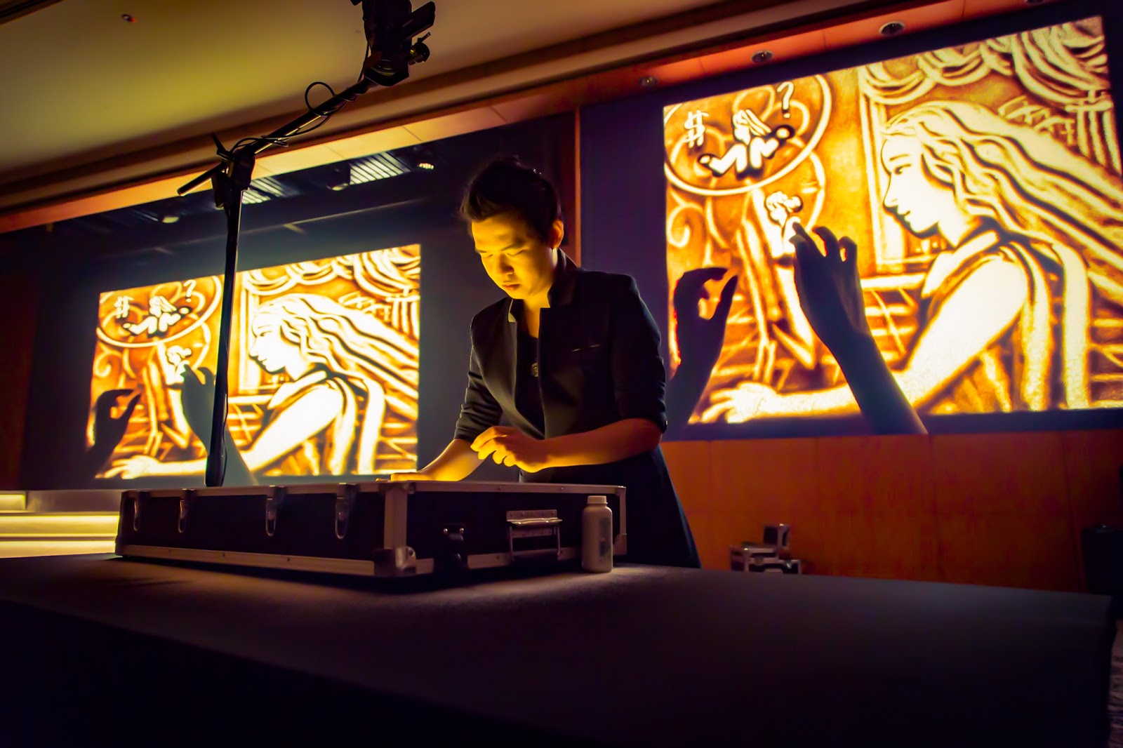 Singapore Sand Art Sand Artist Lawrence Sand Art Performance