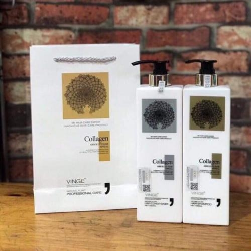 Bộ Dầu Gội + Xã Collagen Vinge