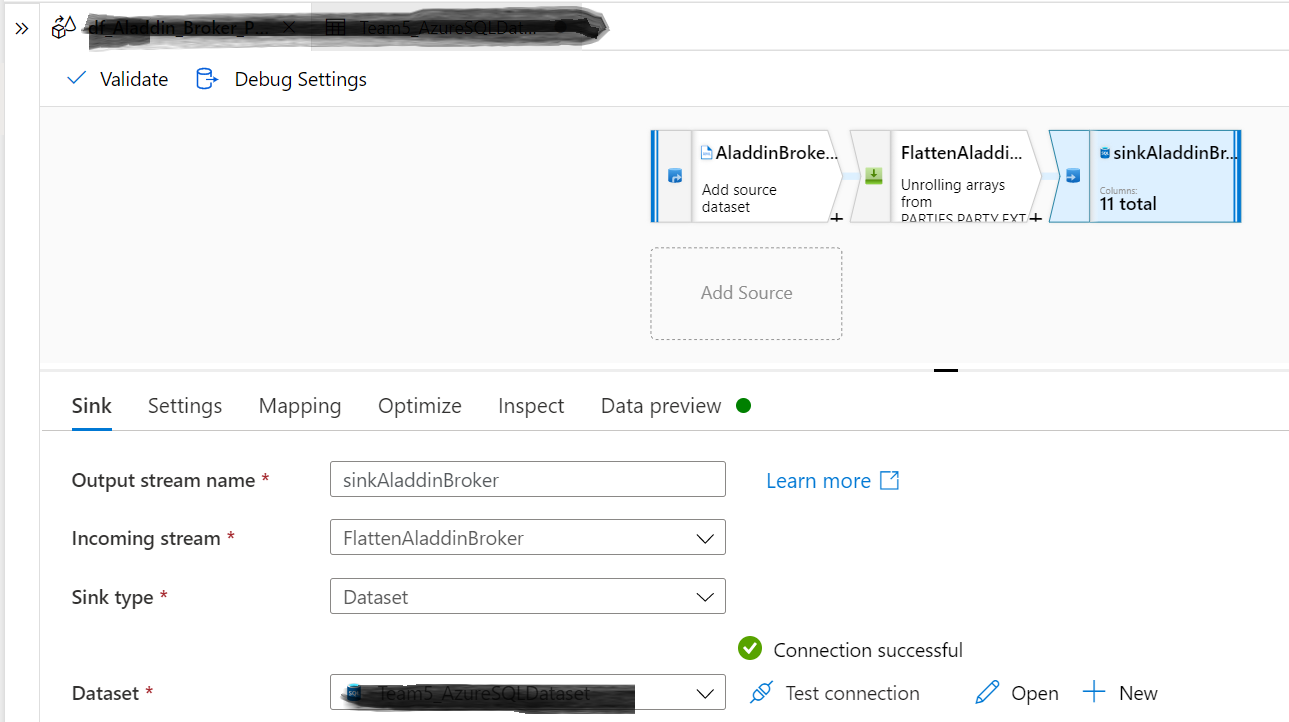 Flatten / Parsing XML using Azure ADF (Azure data factory)