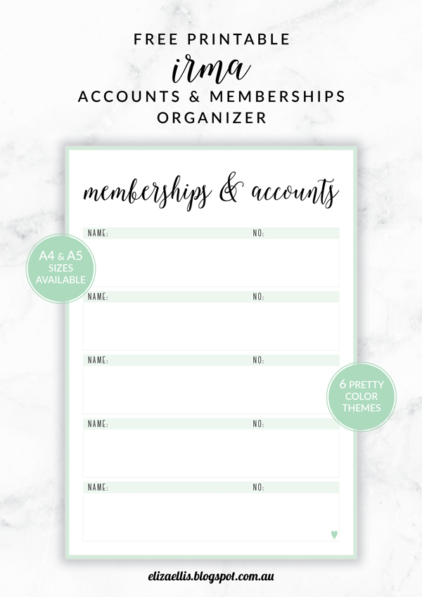 free-printable-irma-accounts-memberships-organizer-eliza-ellis