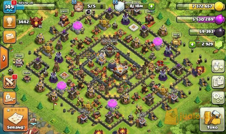 akun coc th 11 gratis hari ini