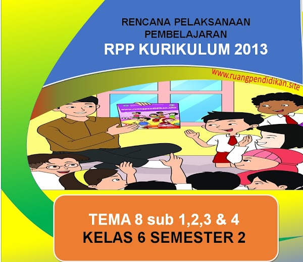 RPP 1 Lembar Kelas 6 SD/MI Tema 8 Kurikulum 2013 Ruang