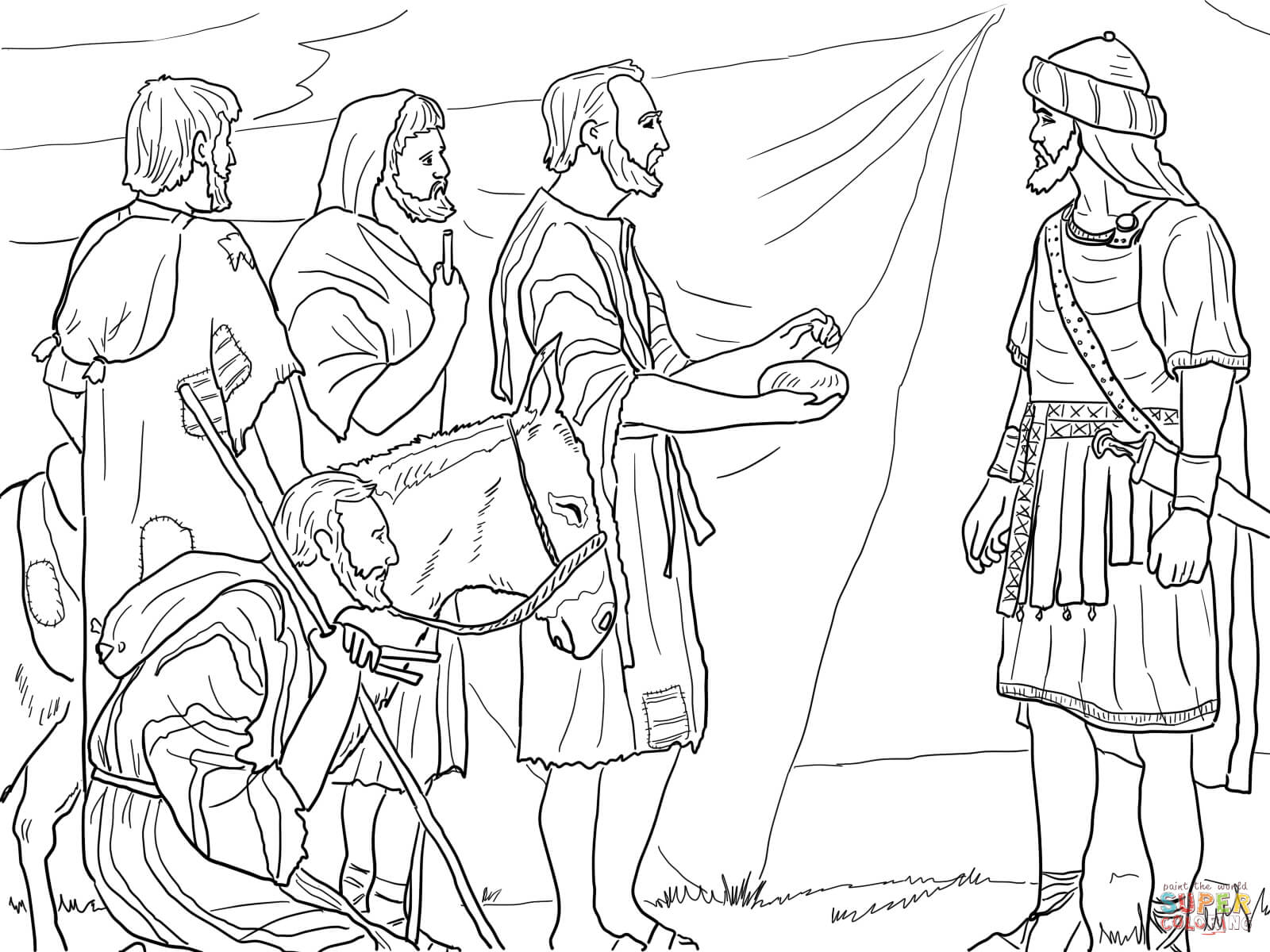 Joshua And Caleb Coloring Pages Coloring Pages