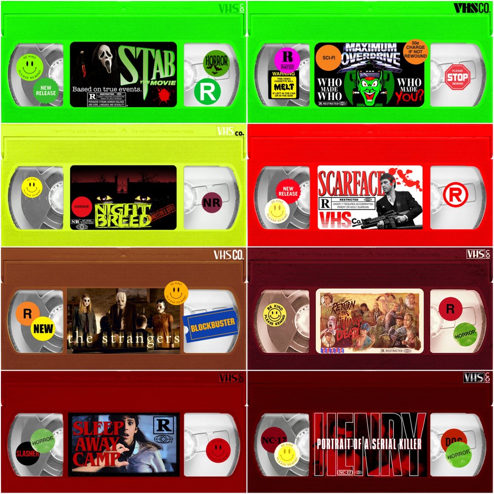 The Horrors Of Halloween Horror Vhs Stickers By Vinyl