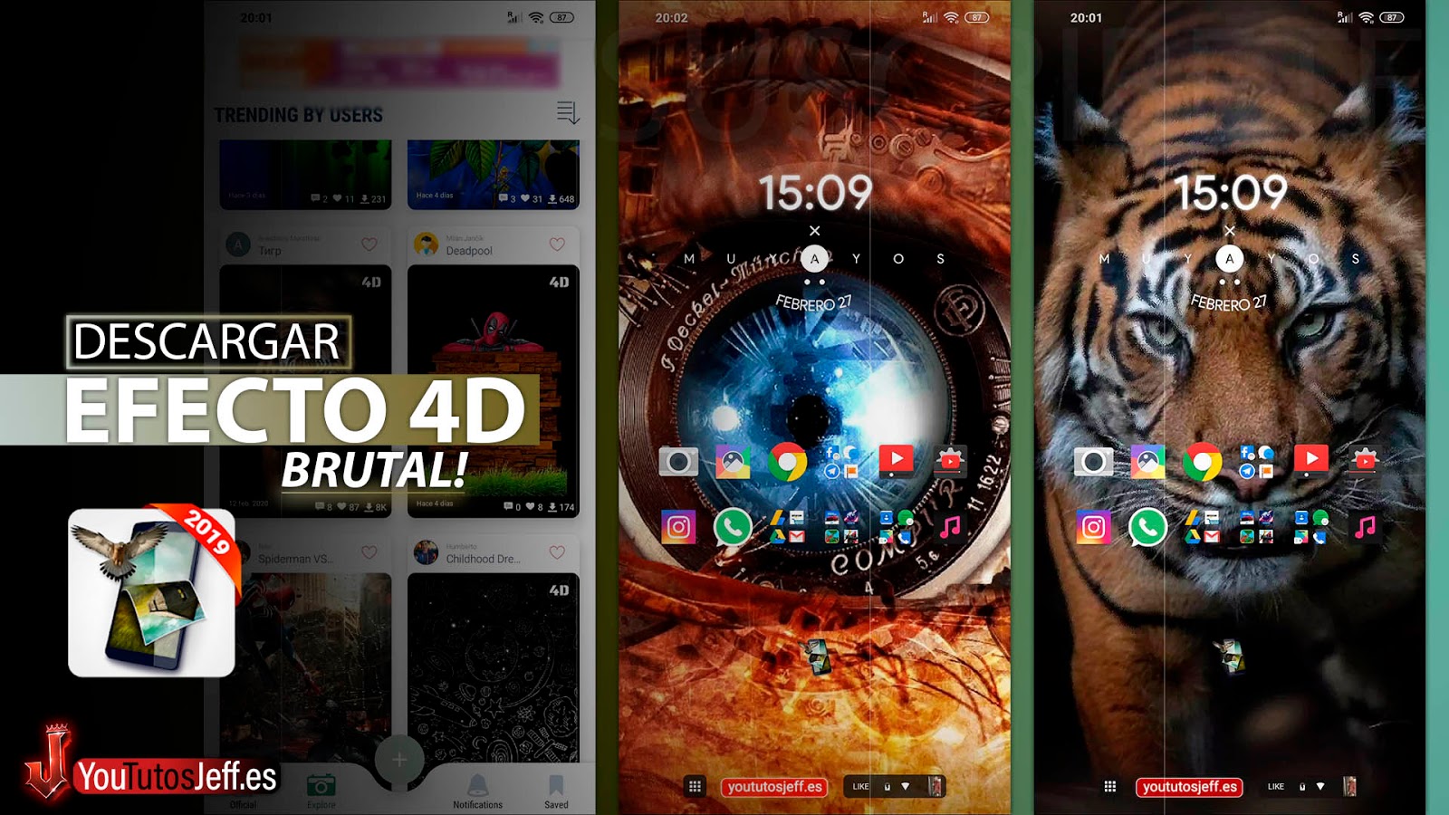 EFECTO 4D en la Pantalla de tu Teléfono