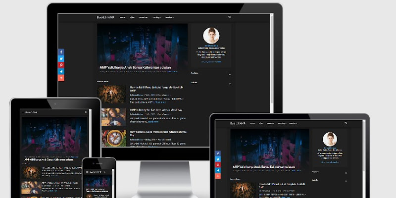 Gratis Template Blogger Versi AMP yang Digunakan Blog BosHJN