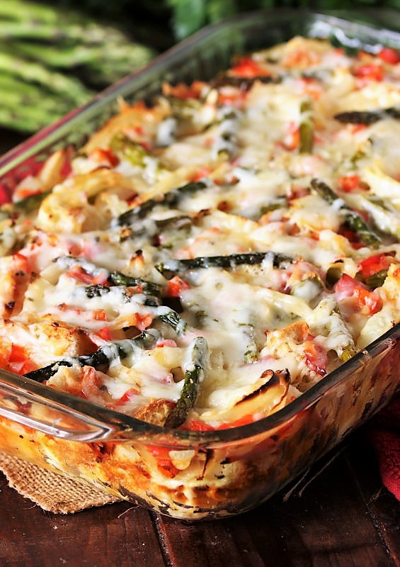 Overnight Asparagus Breakfast Casserole with Ham The Kitchen is My