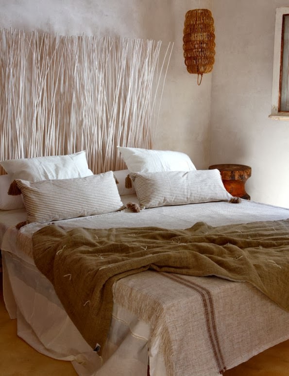 textiles para cama de lino
