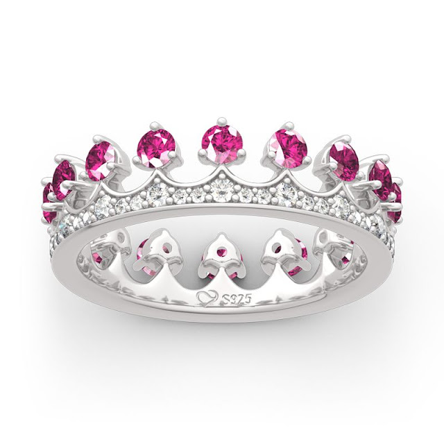crown style engagement ring