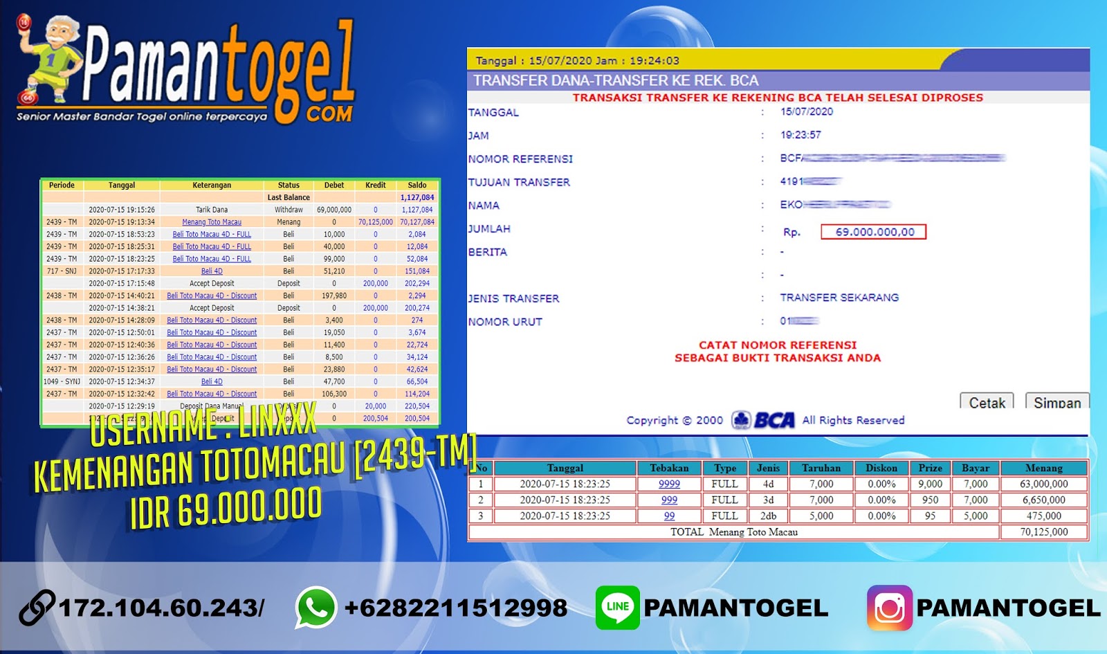 Bukti Pembayaran JP 2020 paitopaman