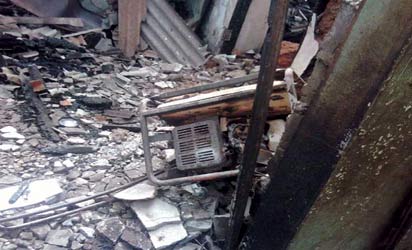 generator explosion kills man children