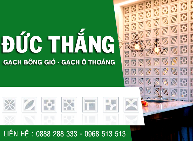 Gạch bông gió, gạch ô thoáng, gạch bông, gạch trang trí