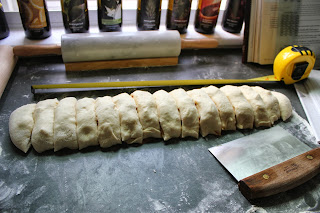 Forming apple cinnamon loaves