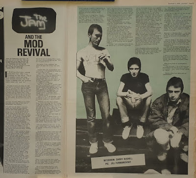 Garry Bushell feature on The Jam from Sounds November 1978