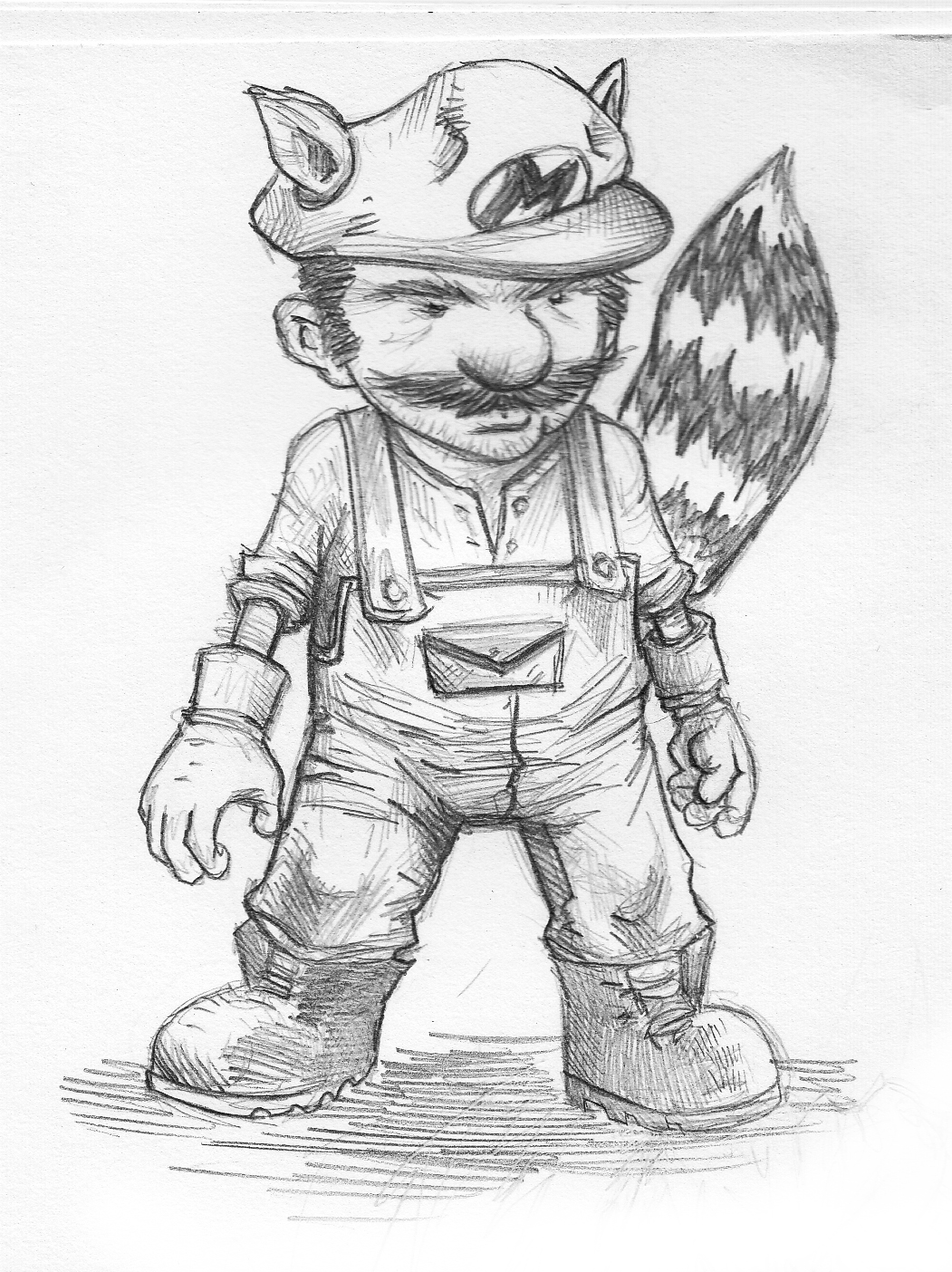 Raccoon Mario Coloring Pages - boringpop.com
