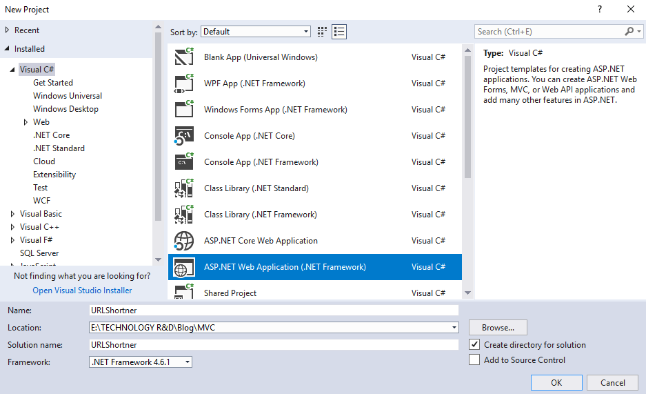 Dynamic URL Shortening in C and MVC CoreProgram