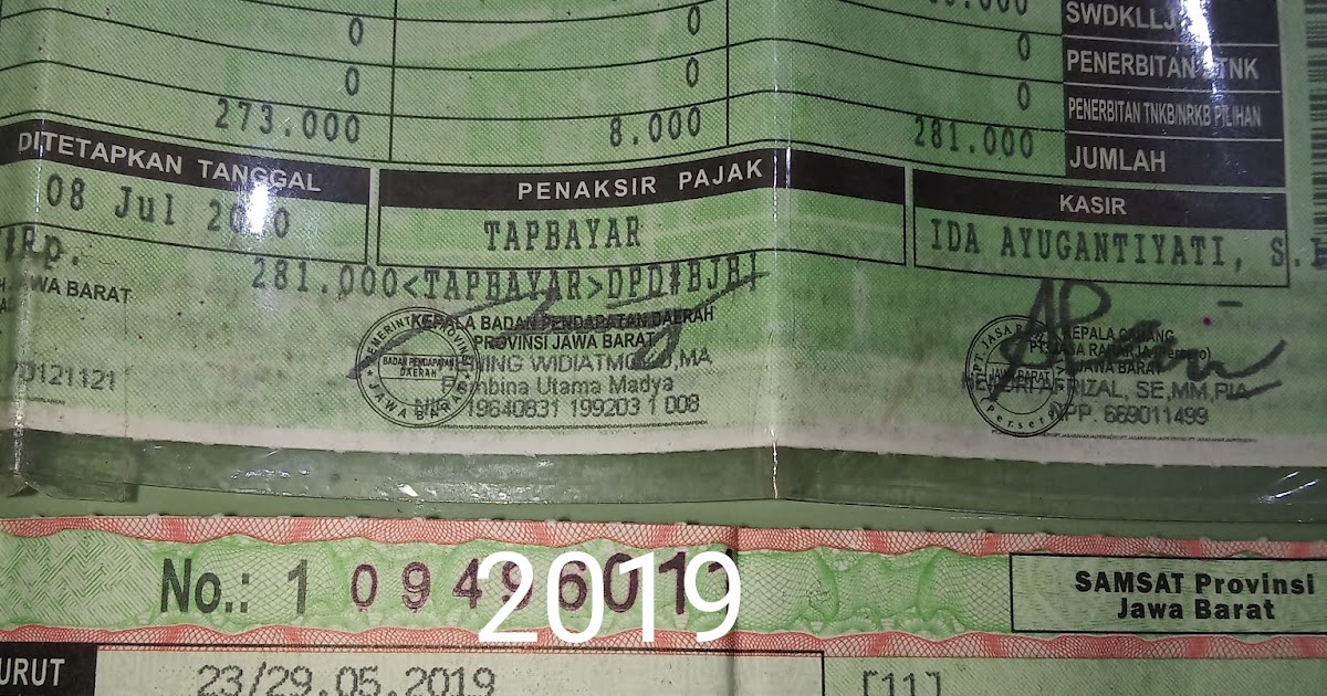 Pajak Motor Tertunggak