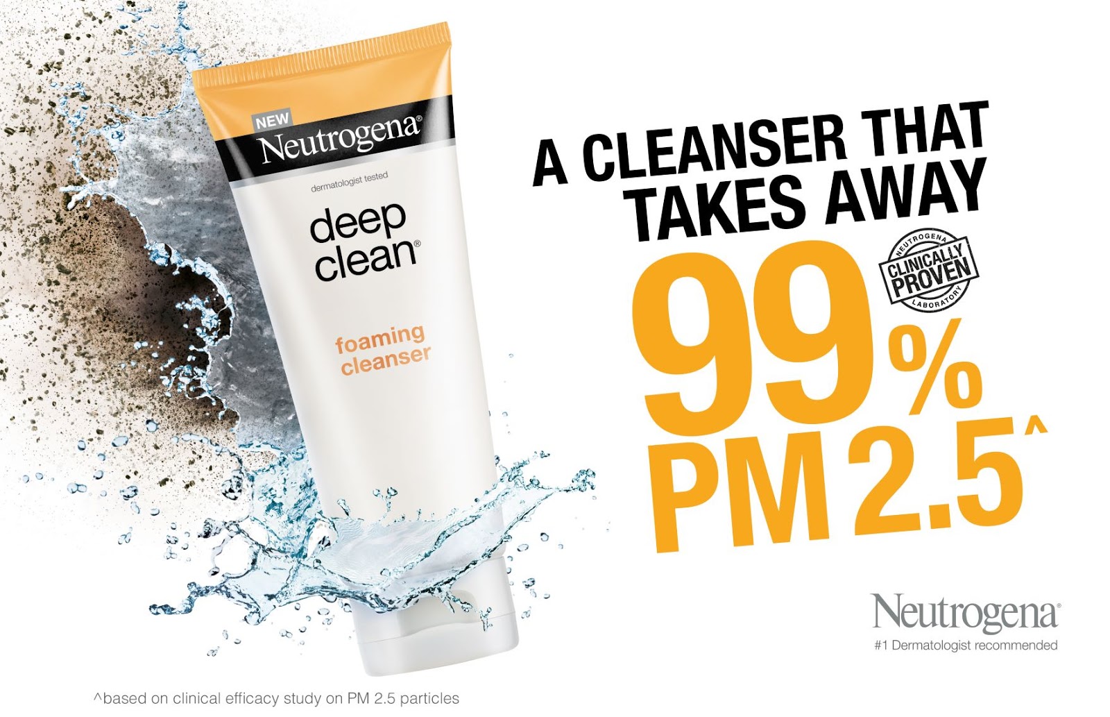 Neutrogena Foam Cleanser. Neutrogena Foaming Cleanser. Deep clean. Pure deep cleansing foam