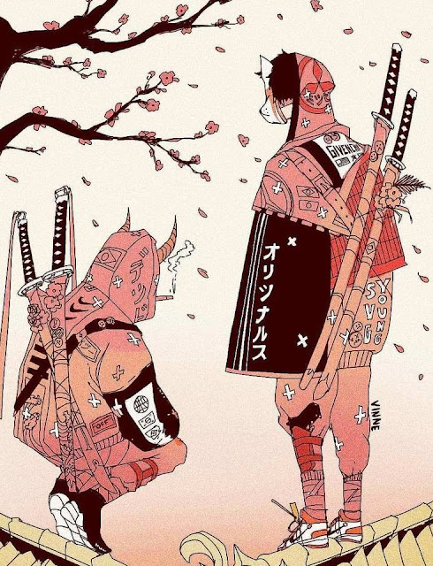 Referensi Sketsa Dan Wallpaper Anime Berpedang Keren, Urban Samurai