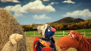 Super Grover 2.0 Farm sheep horse. super grover helps a sheep. Sesame Street Episode 4323 Max the Magician season 43
