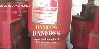for sale, Damcos, Danfoss, Marine Hydraulic Actuator, used, second hand, reusable, ready, removed from ship