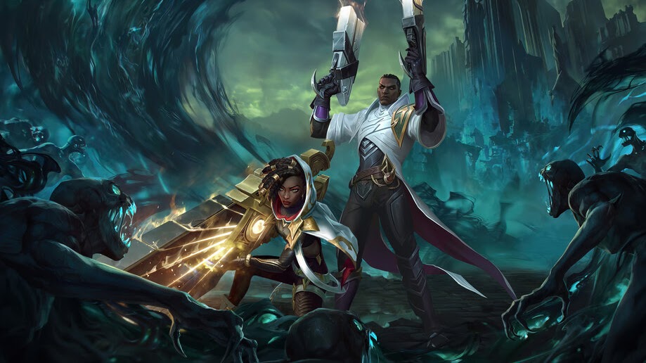 Senna and Lucian LoL Wild 4K #7961a Wallpaper