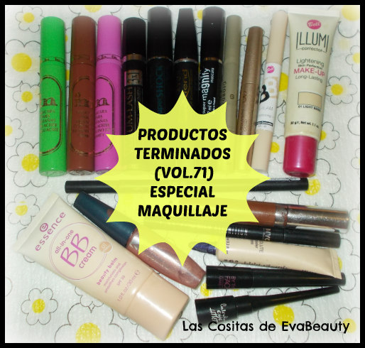 productos terminados/empties makeup/maquillaje low cost
