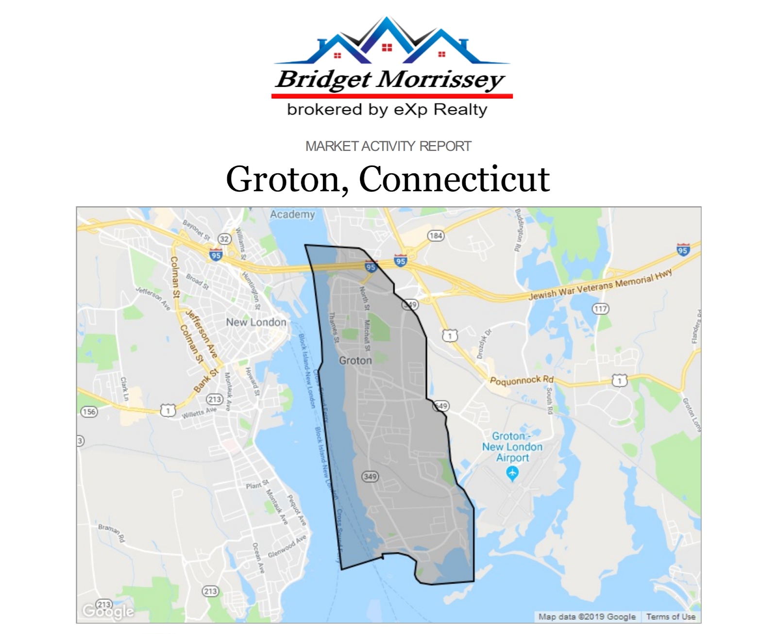 Bridget Morrissey eXp Realty serves Southeast CT and Southern RI