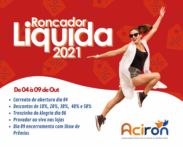 ACIRON prepara o “Roncador Liquida 2021”. Confira as empresas participantes: 