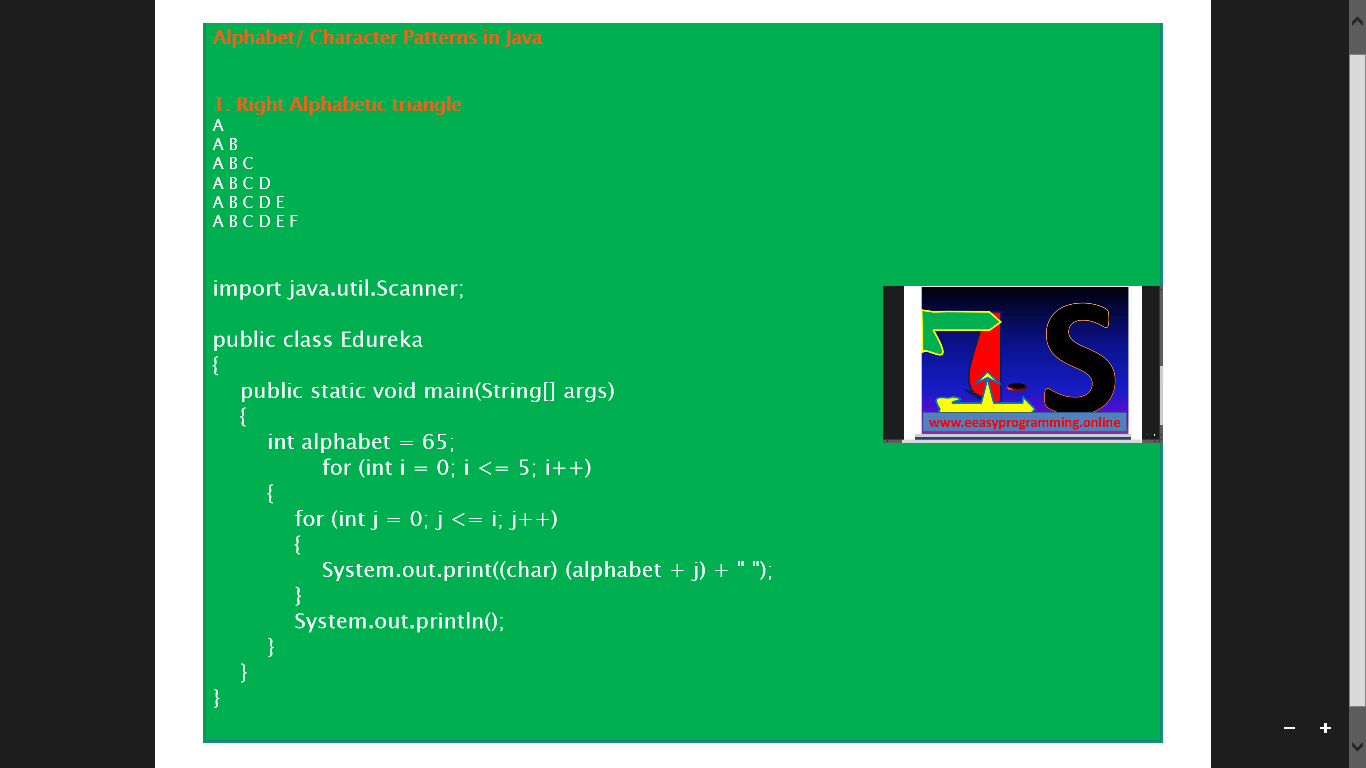 How do you print Abcde ABCD ABC AB A in Java||Java Program to Print ...