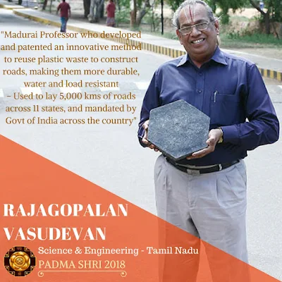 Rajagopalan Vasudevan - Padma Shri Winner 2018