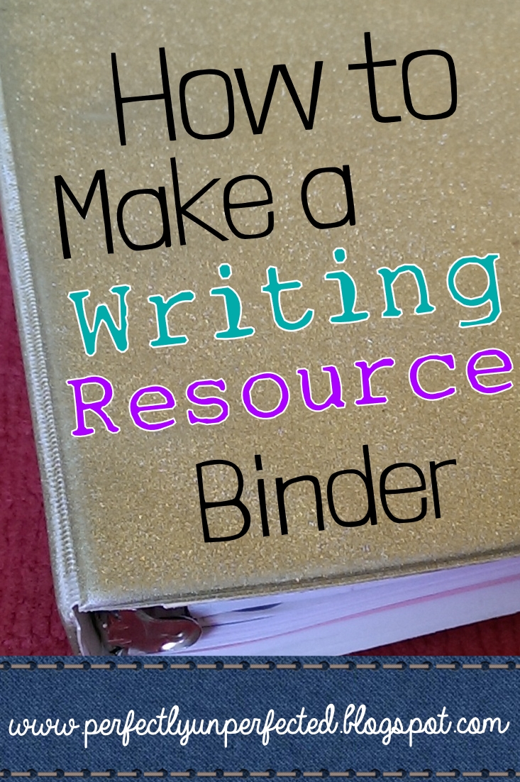 How to Make a Writing Resource Binder