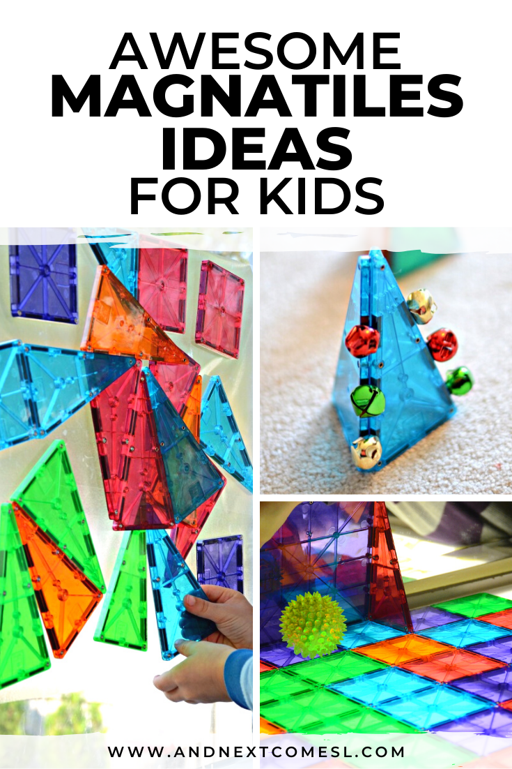 Magnatiles ideas and activities for kids of all ages - lots of easy ideas for toddlers too!