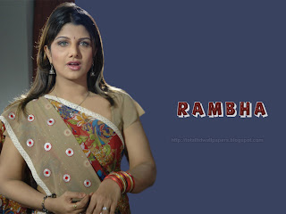 Hot Heroine Rambha HD Wallpapers, Actress Vijaya Lakshmi as Ramba 11