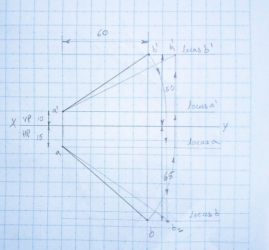 Projection Of Lines Problems With Solution Line Incline To Both HP