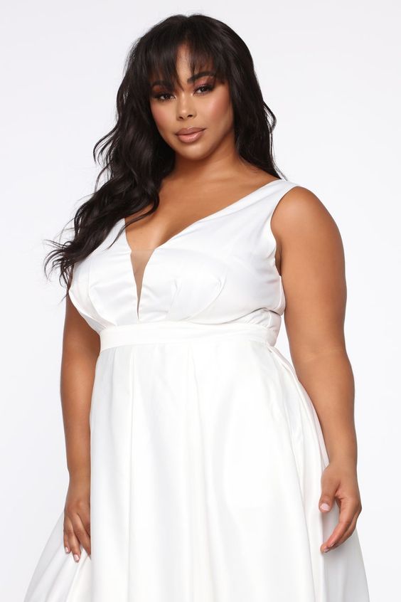 Vestido Largo Vestidos Blancos Para Playa Para Gorditas Shein