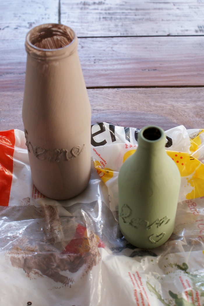 DIY HOT GLUE DECORATED VASES Francine's Place