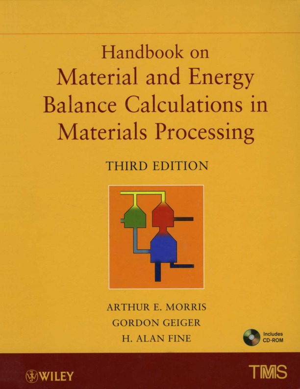 Handbook on Material and Energy Balance Calculations Kỹ Sư Hóa Học