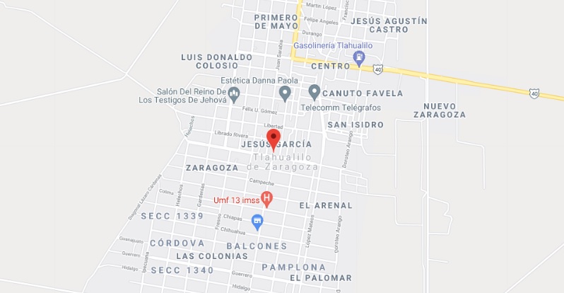 Tlahualilo Mapa con nombres de Calles Tlahualilo Mapa con nombres de Calles