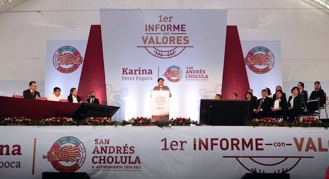 Karina Pérez Popoca rinde su Primer Informe con Valores