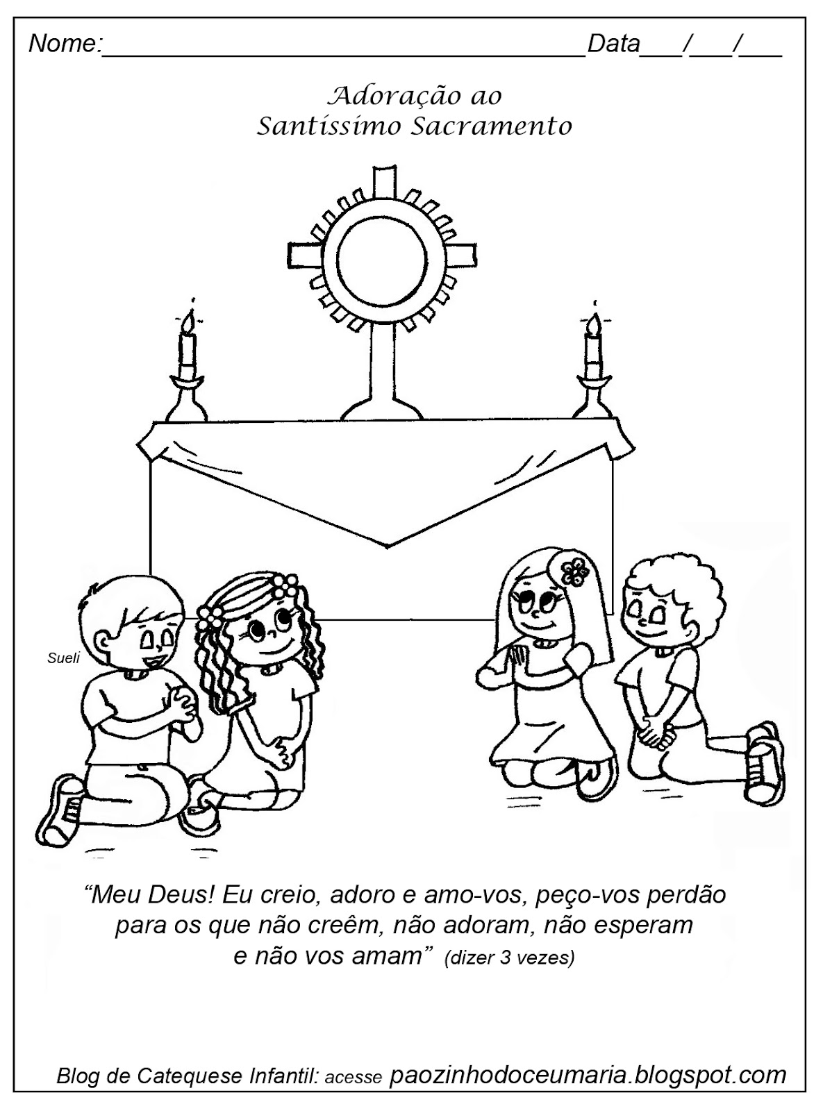 Pãozinho do Céu Adoração ao Santíssimo Sacramento, para criançasCatequese Pãozinho do Céu Adoração ao Santíssimo Sacramento, para criançasCatequese