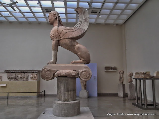 Esfinge de Naxos, Museu de Delfos, Grécia