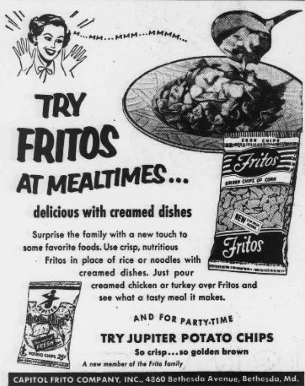 Robert Dyer Bethesda Row When Fritos were made in downtown Bethesda